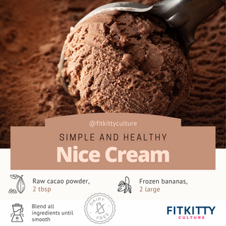 Healthy Nice Cream Recipe | Nutrition Benefits & Guide - Fitkitty Culture 