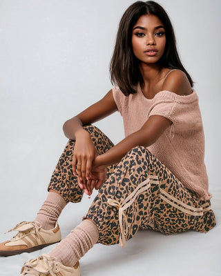Wild Prowess Jogger – Leopard Luxe Waffle Knit - Fitkitty Culture Athleisure Wear, Yoga Wear &  Women's Clothing