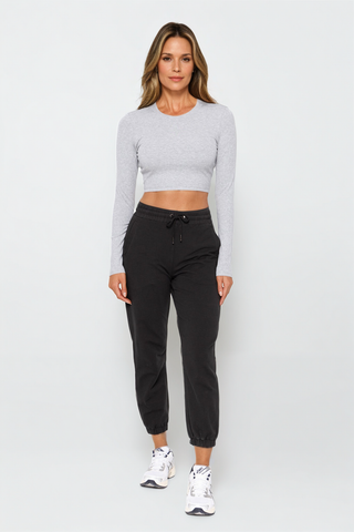 Vitality Micro-Ribbed Crop Top, Clothing, Fitkitty Culture Athleisure Wear, Yoga Wear & Leggings, Fitkitty Culture Athleisure Wear, Yoga Wear &  Women's Clothing