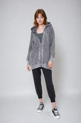 Oversized Waffle Knit Zip-Up Hoodie, Clothing, Fit Kitty, Fitkitty Culture Athleisure Wear, Yoga Wear & Leggings
