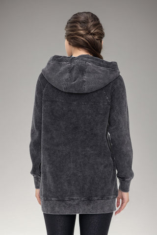 Oversized Waffle Knit Zip-Up Hoodie, Clothing, Fit Kitty, Fitkitty Culture Athleisure Wear, Yoga Wear & Leggings