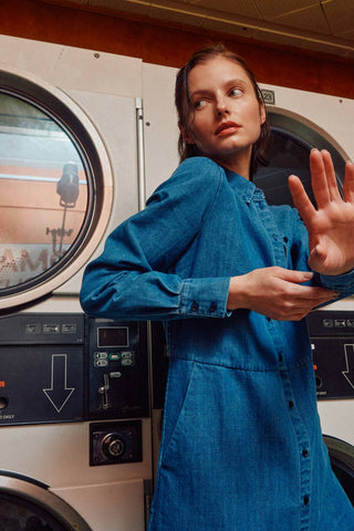 The Sunday Stroll Denim Shirt Dress - Fitkitty Culture Athleisure Wear, Yoga Wear &  Women's Clothing