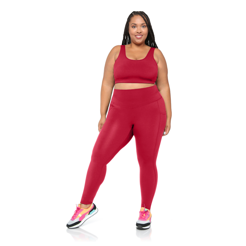 Buy Cozy Touch Women's and Girls High Waist Yoga Sports Tummy Control Ankle  Length Leggings Activewear Track Pants 4-Way Stretch, Zip Waist Pocket and  2 Side Pockets at