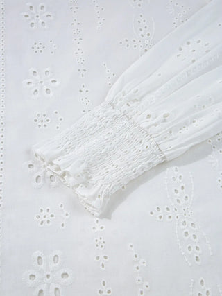 Effortless Eyelet Everyday Blouse - Fitkitty Culture Athleisure Wear, Yoga Wear &  Women's Clothing