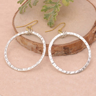 Simple Circle Textured Circle Earrings - Fitkitty Culture Athleisure Wear, Yoga Wear &  Women's Clothing