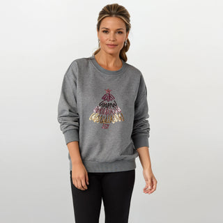 Noble Sweatshirt with Sequin Tree - Fitkitty Culture Athleisure Wear, Yoga Wear &  Women's Clothing