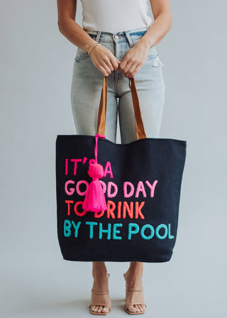 Navy Poolside Bliss Tote