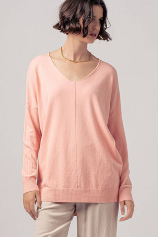 "Spring Serenade" High-Low Tunic Sweater