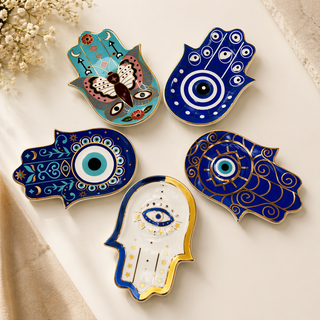 Sacred Eye Hamsa Dish Collection | Decorative Trinket Dishes - Fitkitty Culture Athleisure Wear, Yoga Wear &  Women's Clothing