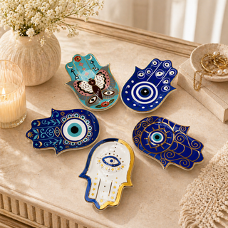 Sacred Eye Hamsa Dish Collection | Decorative Trinket Dishes - Fitkitty Culture Athleisure Wear, Yoga Wear &  Women's Clothing