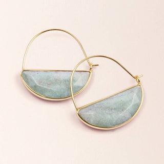 Stone Prism Hoop - Amazonite/Gold - Fitkitty Culture Athleisure Wear, Yoga Wear &  Women's Clothing