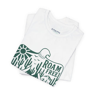 Roam Free Eagle Tee — Desert Adventure Graphic T-Shirt - Fitkitty Culture Athleisure Wear, Yoga Wear &  Women's Clothing