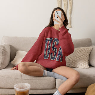 Vintage USA Graphic Sweatshirt | 4th of July Americana, Stars & Stripes
