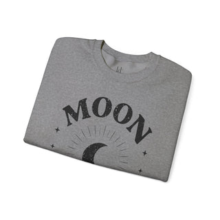 Moon Tribe Crewneck Sweatshirt – Crescent Moon Graphic Cozy Pullover