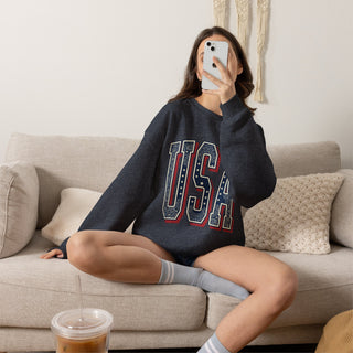 Vintage USA Graphic Sweatshirt | 4th of July Americana, Stars & Stripes