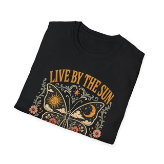 Live By The Sun Love By The Moon Butterfly T-Shirt