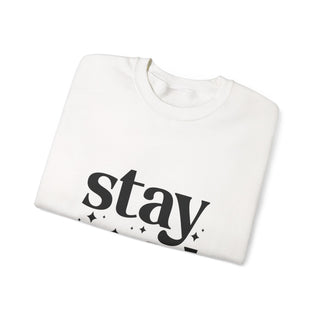 Stay Wild Crewneck Sweatshirt — Minimal Monochrome Graphic Pullover - Fitkitty Culture Athleisure Wear, Yoga Wear &  Women's Clothing