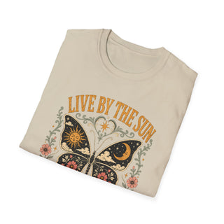 Live By The Sun Love By The Moon Butterfly T-Shirt