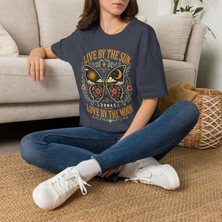 Live By The Sun Love By The Moon Butterfly T-Shirt