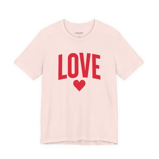 Love Heart Tee — Bold Red 'LOVE' Graphic T-Shirt - Fitkitty Culture Athleisure Wear, Yoga Wear &  Women's Clothing