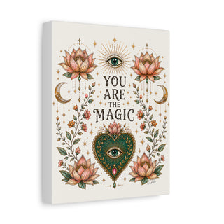 You Are The Magic Canvas Wall Art — Mystical Lotus Spiritual Decor