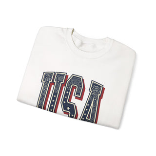 Vintage USA Graphic Sweatshirt | 4th of July Americana, Stars & Stripes