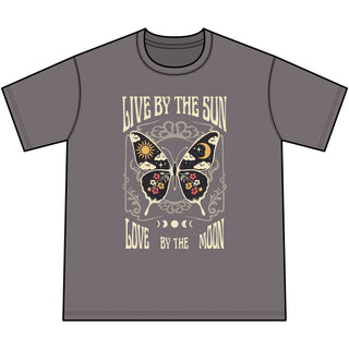 Live by the Sun, Love by the Moon Butterfly T-Shirt, view 5 | Fitkitty Culture®