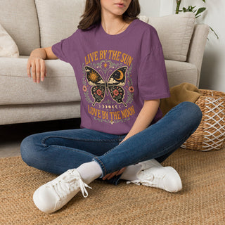 Live By The Sun Love By The Moon Butterfly T-Shirt