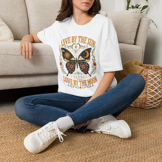 Live By The Sun Love By The Moon Butterfly T-Shirt