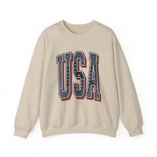 Vintage USA Graphic Sweatshirt | 4th of July Americana, Stars & Stripes