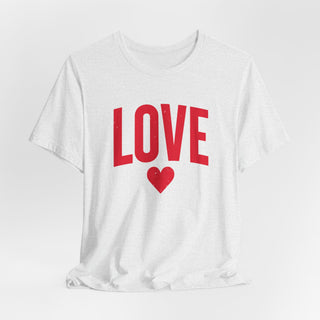 Love Heart Tee — Bold Red 'LOVE' Graphic T-Shirt - Fitkitty Culture Athleisure Wear, Yoga Wear &  Women's Clothing