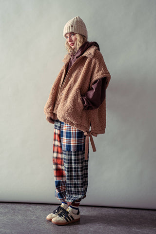 Mixed Plaid Patchwork Boho Jogger Pants - Fitkitty Culture Athleisure Wear, Yoga Wear &  Women's Clothing