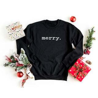 Merry Graphic Sweatshirt, , Olive and Ivory Wholesale, Fitkitty Culture Athleisure Wear, Yoga Wear & Leggings
