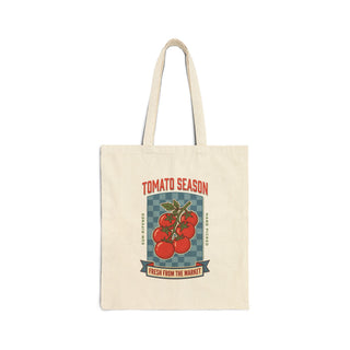 Tomato Season Tote Bag | Vintage Food Graphics, Retro Market Illustration