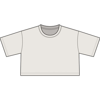 Cropped Tee — "Buck Around" Western Rodeo Graphic