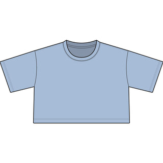 Cropped Tee — "Buck Around" Western Rodeo Graphic