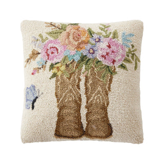 Cowboy Boots & Rose Hook Pillow - Susan Winget - Fitkitty Culture Athleisure Wear, Yoga Wear &  Women's Clothing