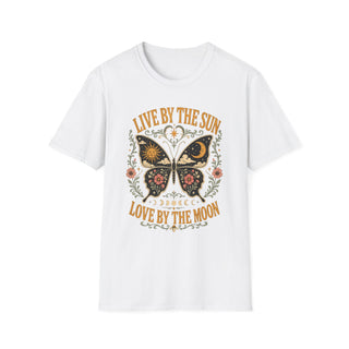 Live By The Sun Love By The Moon Butterfly T-Shirt