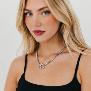 Lucky Me Horseshoe Toggle Necklace - WATERPROOF - Fitkitty Culture Athleisure Wear, Yoga Wear &  Women's Clothing