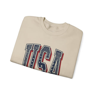 Vintage USA Graphic Sweatshirt | 4th of July Americana, Stars & Stripes