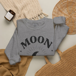 Moon Tribe Crewneck Sweatshirt – Crescent Moon Graphic Cozy Pullover