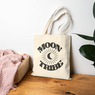 Moon Tribe Cotton Canvas Tote Bag