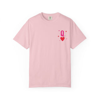 Queen of Hearts Graphic T-Shirt — Playful Card Tee (Pink Card Design) - Fitkitty Culture Athleisure Wear, Yoga Wear &  Women's Clothing