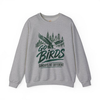 GO BIRDS — Sundays Hit Different Crewneck Sweatshirt