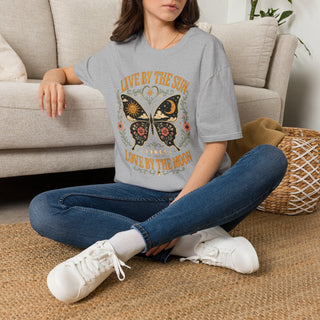 Live By The Sun Love By The Moon Butterfly T-Shirt