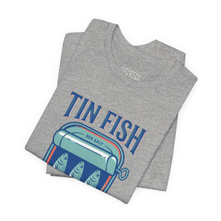 Tin Fish Summer Tee | Retro Coastal, Hand-Drawn Beach Graphic
