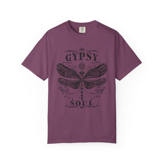 Gypsy Soul Dragonfly T‑Shirt — Boho Vintage Graphic Tee