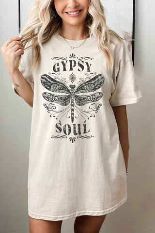 GYPSY SOUL OVERSIZED GRAPHIC TEE