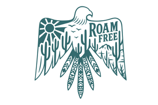 Roam Free Eagle T-Shirt — Vintage Desert Tribal Graphic Tee - Fitkitty Culture Athleisure Wear, Yoga Wear &  Women's Clothing
