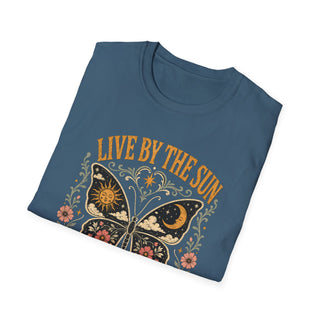 Live By The Sun Love By The Moon Butterfly T-Shirt